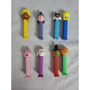 Lot of 8 PEZ Dispensers Vintage Eeyore Lambchop Speedy Tweety Arlene Sylvester